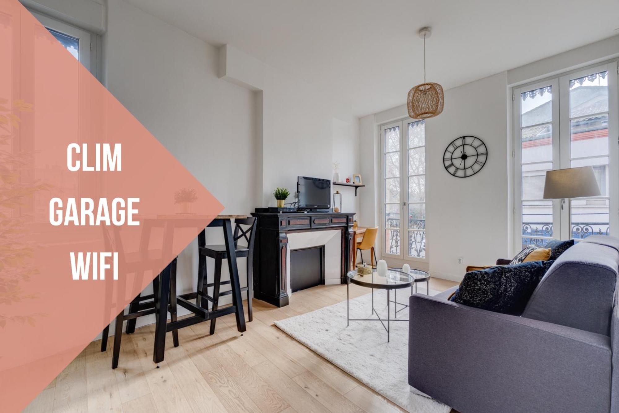Studio Chic Et Lumineux, Garage, Wifi, Clim 툴루즈 외부 사진